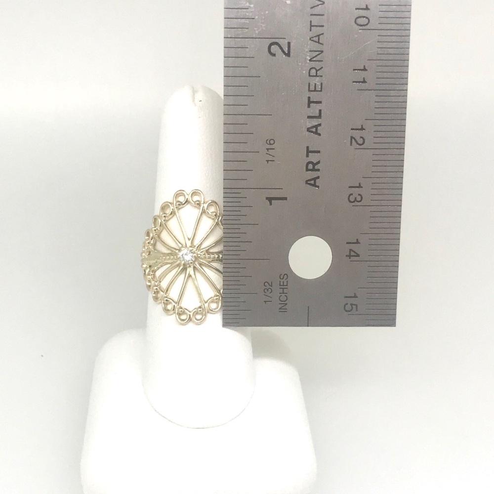 NWT .10 ctw diamond in 14 kt YG handmade by me - Picture 7 of 8